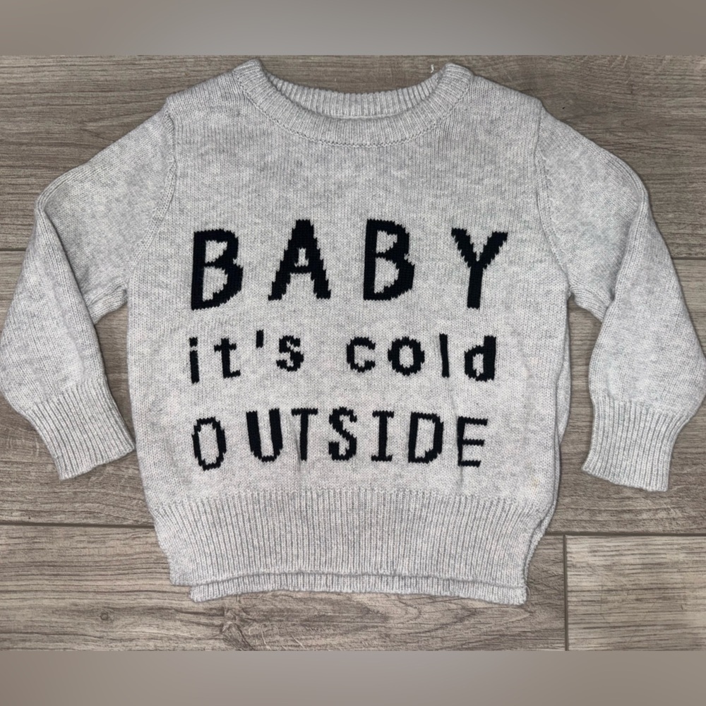 LITTLE BIPSY “Baby it’s cold outside” sweater